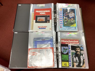 Lot 718 - Manchester United F.A Cup Programmes 1970-90,...