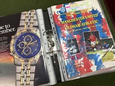 Lot 772 - Manchester United F.A Cup Programmes from...