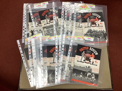 Lot 713 - Manchester United 1957-8 Home Programmes,...