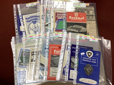 Lot 714 - Manchester United 1957-8 Away Programmes,...