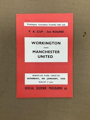 Lot 735 - 1957-8 Workington v. Manchester United...