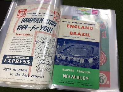 Lot 774 - Duncan Edwards, programmes involving him at...