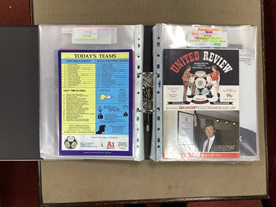 Lot 763 - Manchester United First & Lasts Programmes...