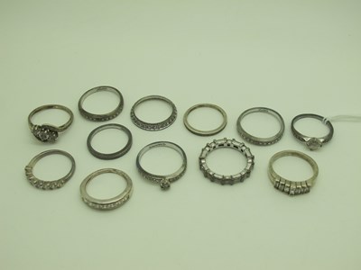 Lot 198 - Assorted Dress Rings, including "925", bands,...