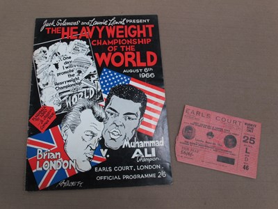 Lot 516 - Boxing Muhammad Ali v. Brian London, ticket...