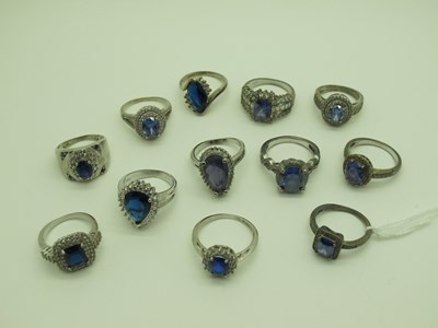 Lot 196 - A Collection of Assorted Modern Dress Rings,...