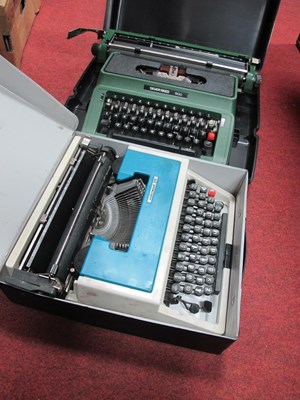 Lot 1132 - Silver Reed 500 typewriter in case and a...