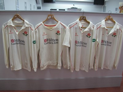 Lot 460 - Cricket - Lancashire Matchworn Shirts, by...