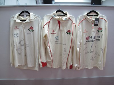 Lot 458 - Cricket - Lancashire Kukri Long Sleeve Ivory...