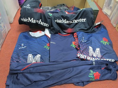 Lot 493 - Cricket - Lancashire Blue Shirts by Kukri,...