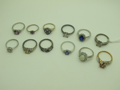 Lot 193 - Assorted Modern Dress Rings, including Pandora...