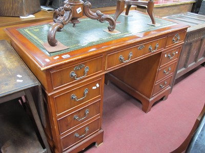 Lot 1646 - Office Desk, with inset scriver over three...