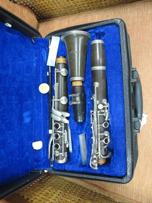 Lot 1393 - A Lark clarinet in fitted case.