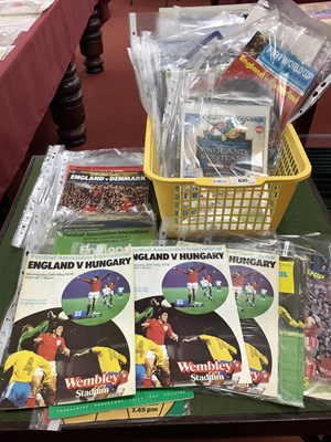 Lot 830 - England Programmes, mainly 1970s homes, Soccer...