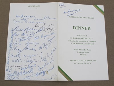 Lot 521 - Don Bradman Autograph Along With Other Players...