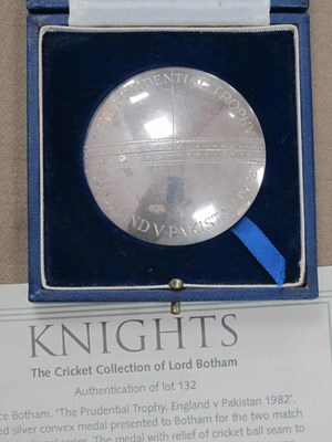 Lot 611 - Medal - Ian Botham Cricket Medal for The...