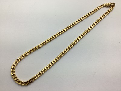 Lot 208 - A 9ct Gold Chunky Curb Link Chain, to snap...