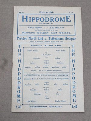 Lot 601 - 1922 F.A Cup Semi Final Programme Preston...