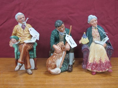 Lot 1265 - Three Royal Doulton Figurines 'the Master' HN...