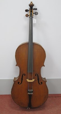 Lot 1566 - Cello - Full Size German Cello, circa 1860 two...