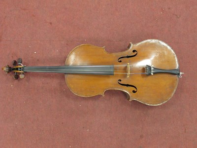 Lot 1566 - Cello - Full Size German Cello, circa 1860 two...