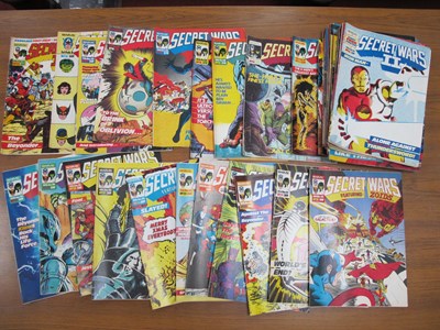 Lot 446 - Approximately Sixty Five Secret Wars Comic...