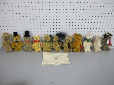 Lot 338 - The Teddy Bear Museum; Eleven Articulated...