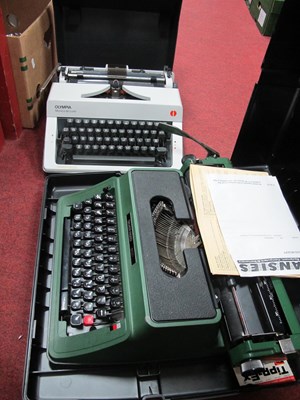 Lot 1089 - Silver Reed 500 typewriter together with...