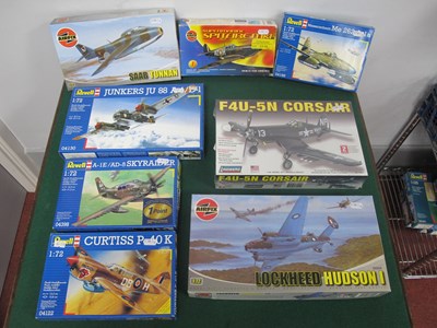 Lot 561 - Eight Predominantly 1:72nd Scale Plastic Model...