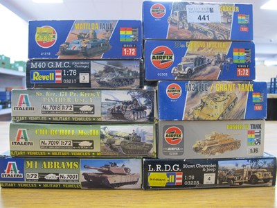 Lot 441 - Ten Predominantly 1:72nd Scale Plastic Model...