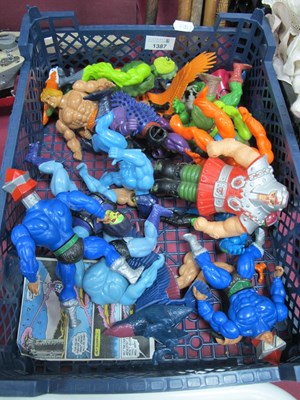 Lot 1387 - Quantity of Original He Man Figures, playworn.