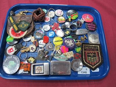 Lot 1348 - Collection of Badges, key rings, Sheffield...