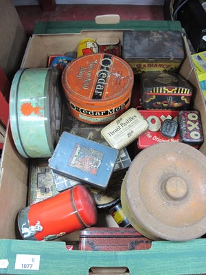 Lot 1077 - Collection of Vintage Tins, Oxo, Devon Cream...