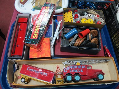 Lot 1385 - Corgi Toys - Chipperfields Circus, crane truck,...