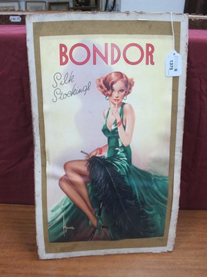 Lot 1375 - A Circa 1930's Style Advert for 'Bondor' Silk...