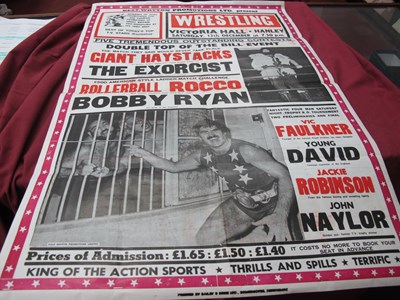 Lot 1352 - An Early 1970's Original Wrestling Poster,...