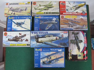 Lot 517 - Ten Plastic Model Military Aircraft Kits by...