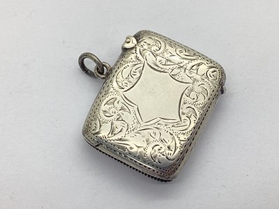 Lot 139 - A Hallmarked Silver Vesta Case, Birmingham...