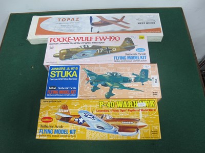 Lot 554 - Four Boxed Balsa Wood Flying Model Kits by...