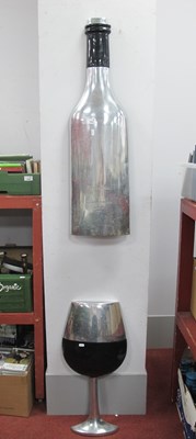 Lot 1054 - Restaurants Large Aluminium Display Merlot...