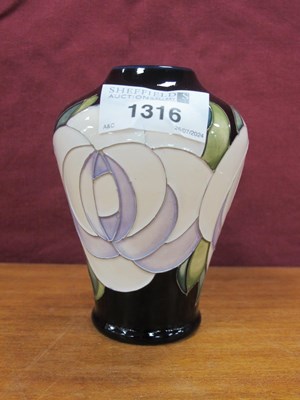 Lot 1316 - Moorcroft 'White Rose' Vase, shape 576/4,...