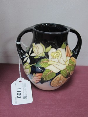 Lot 1190 - Moorcroft 'Ampulla' Twin Handled Vase, shape...