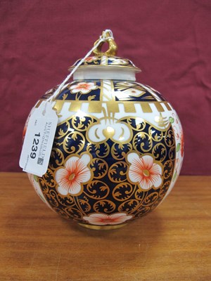 Lot 1239 - Royal Crown Derby Imari Pattern Vase, 504/6299,...