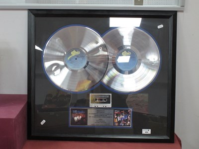 Lot 404 - Abba Platinum Sales Award, for the album and...