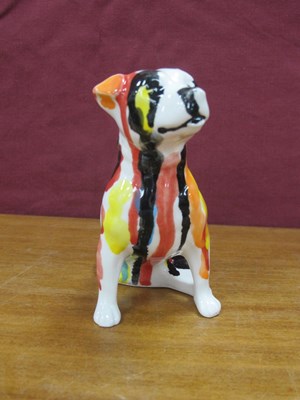 Lot 1318 - Anita Harris Drip Glaze 'Splash - The Staffy...