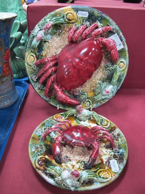 Lot 1241 - Portuguese Palissy Majolica Spider Crab Wall...