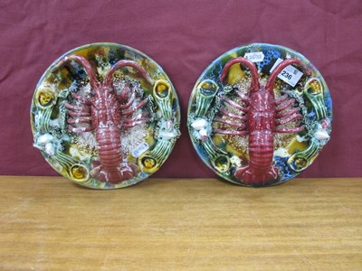 Lot 1236 - Portuguese Palissy Majolica Lobster Wall...