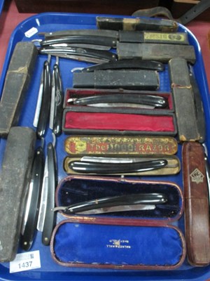 Lot 1437 - Cut Throat Razors - Walker & Hall, Eye Witness,...