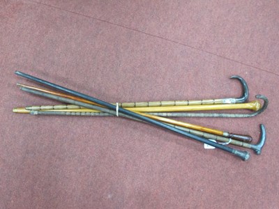 Lot 1463 - S & S N.C.B. Walking Cane; five others. (6)