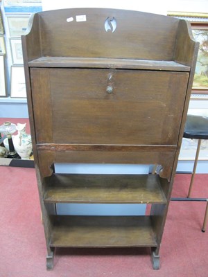 Lot 1576 - Arts & Crafts Early XX Century Oak Bureau,...